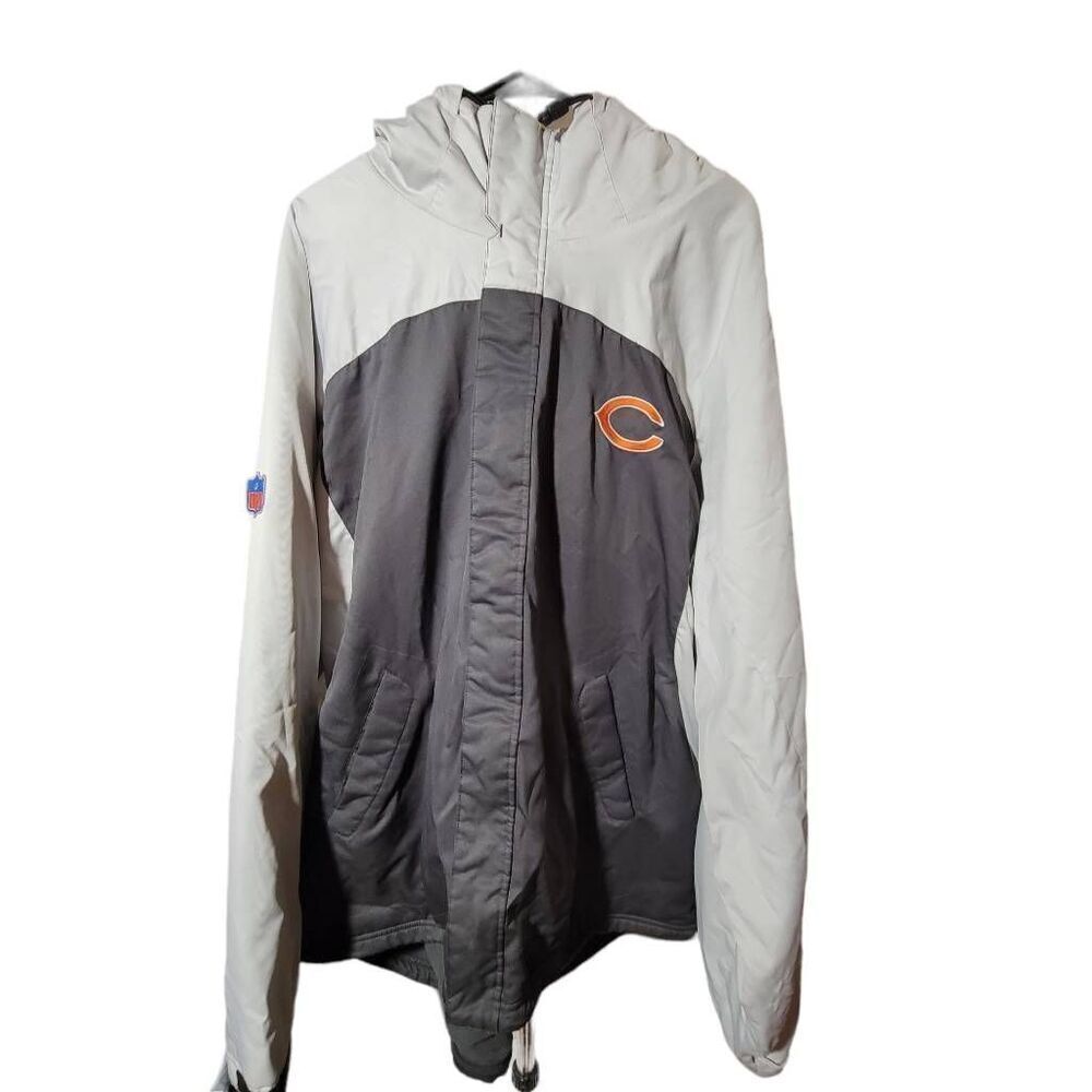 NWOT Chicago Bears Reebok NFL Team Apparel Mid Weight Full Zip Jacket 2XL Vintag